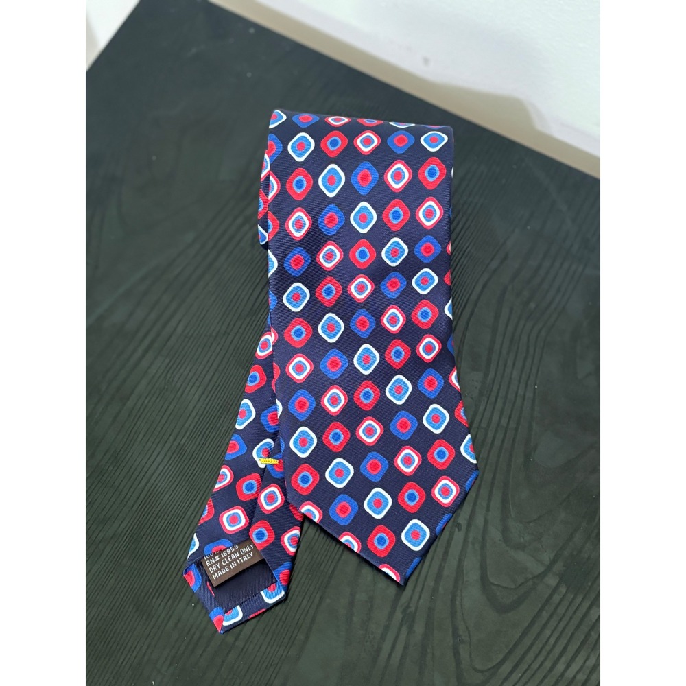 J.McLaughlin Silk Necktie Geometric Print‎ Classic Men's Tie